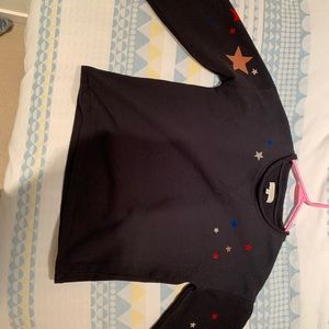 Black Star Flared Arms Madewell Crewneck